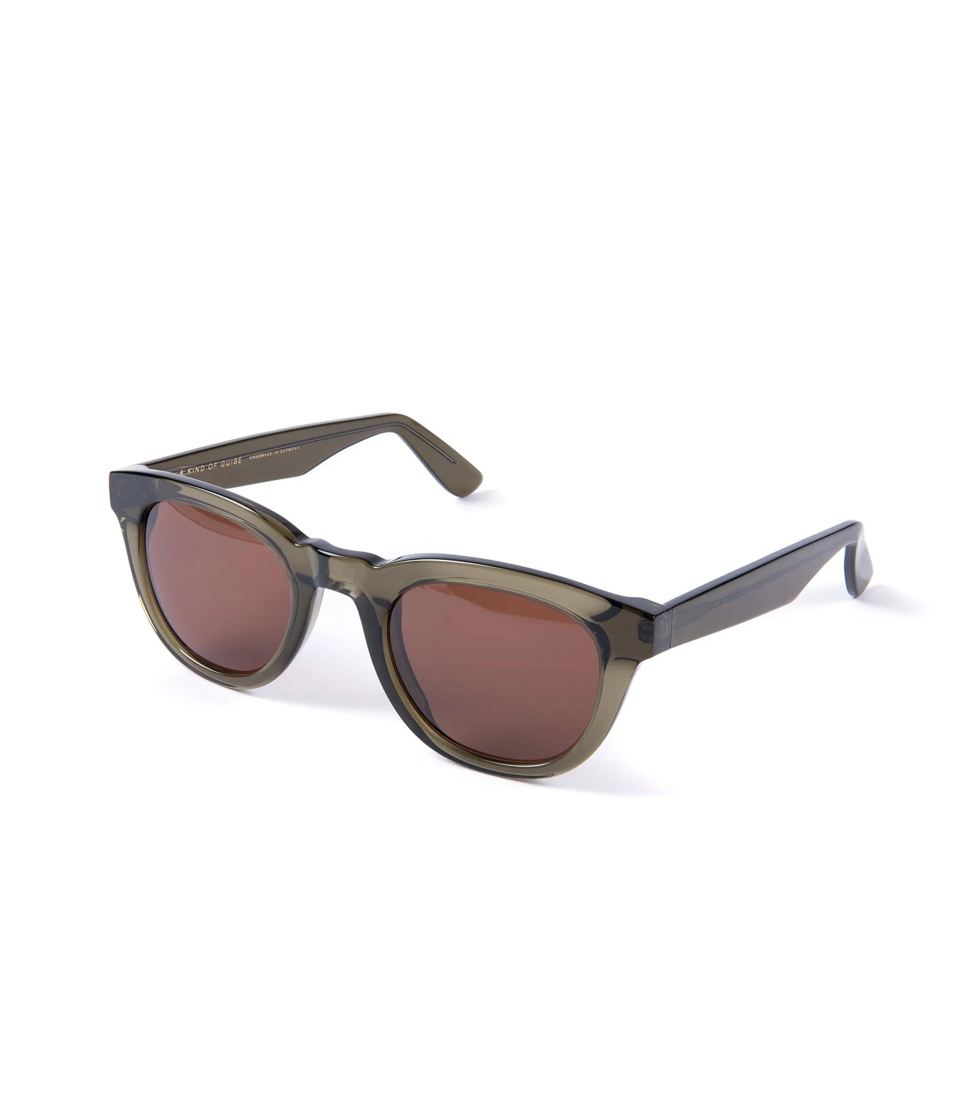 A Kind of Guise Acapulco Sunglasses: Olive Night/Brown