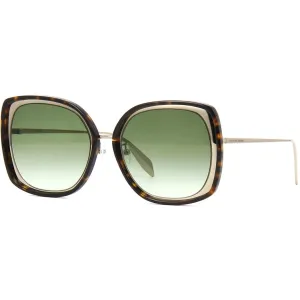 Alexander Mcqueen Unisex Sunglasses - Green Lens | ALEXANDER MCQUEEN AM0151S 005