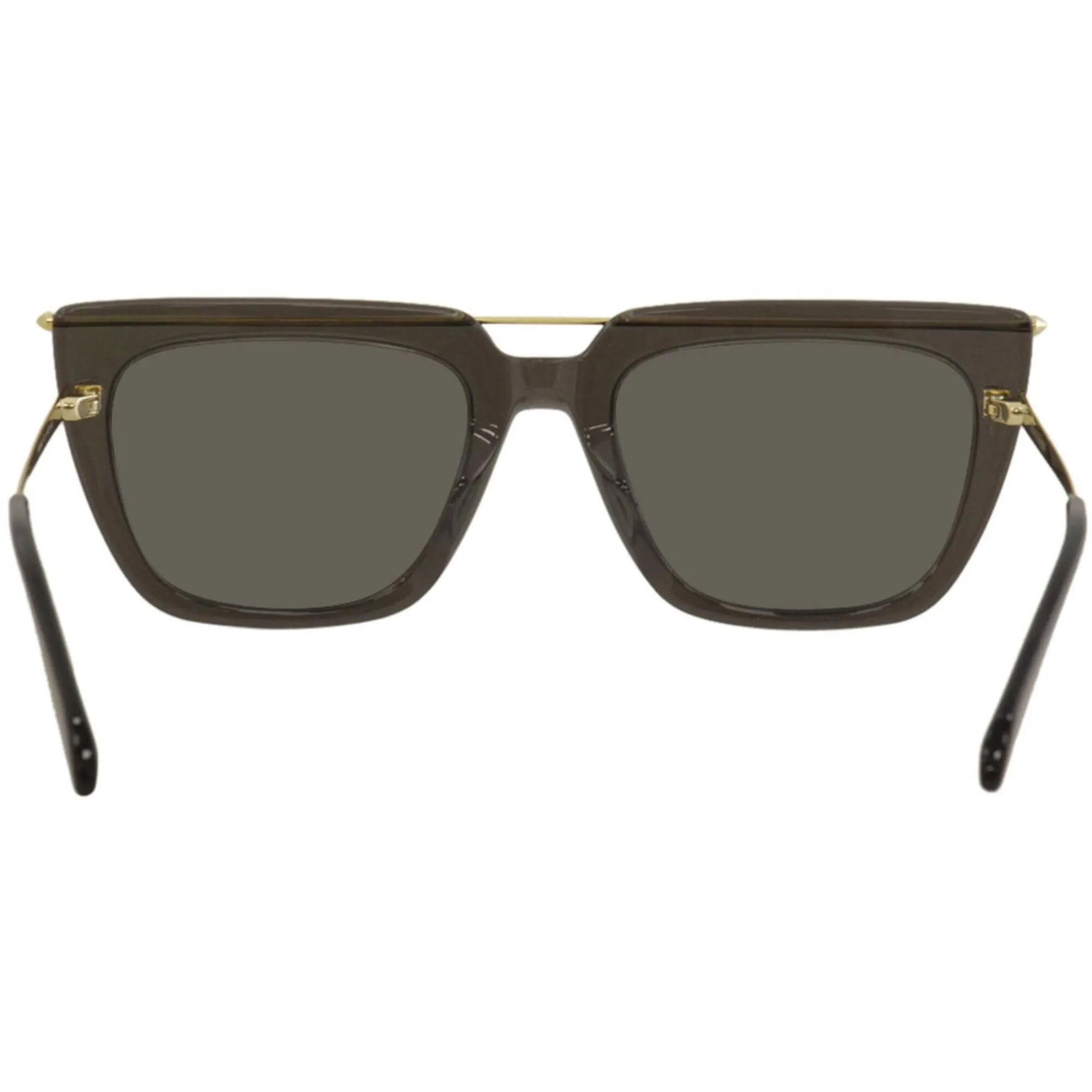 Alexander Mcqueen Unisex Sunglasses - Grey Gold Frame | ALEXANDER MCQUEEN AM0169S 001