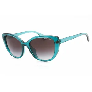 Armani Exchange Women's Sunglasses - Transparent Blue Cat Eye Frame | 0AX4111SU 82908G