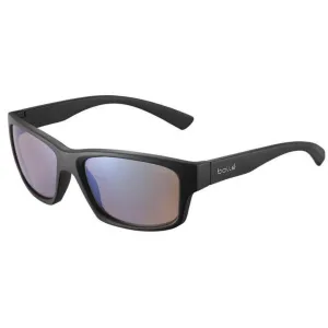 Bolle Unisex Sunglasses - Black Matt Rectangular Frame | BOLLE HERON BLACK MATT - TNS