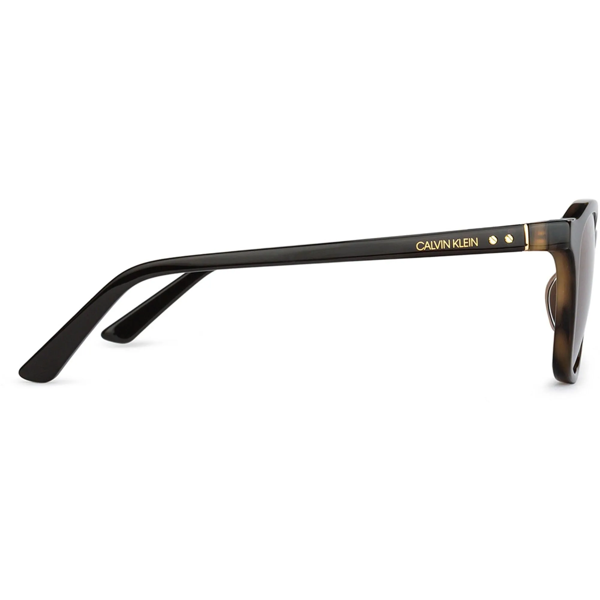 Calvin Klein Unisex Sunglasses - Amber Havana Square Frame | CALVIN KLEIN CK18505S 243
