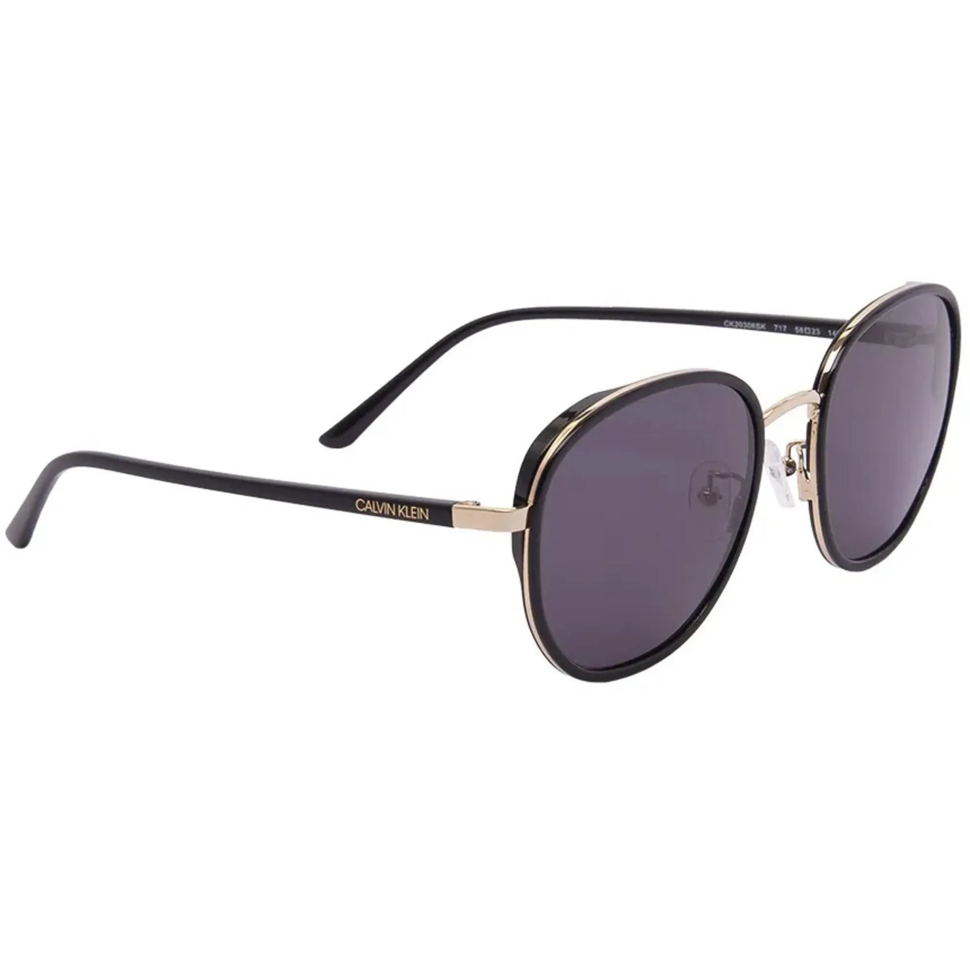 Calvin Klein Unisex Sunglasses - Gold Frame Grey Lens | CALVIN KLEIN CK20306SK 717