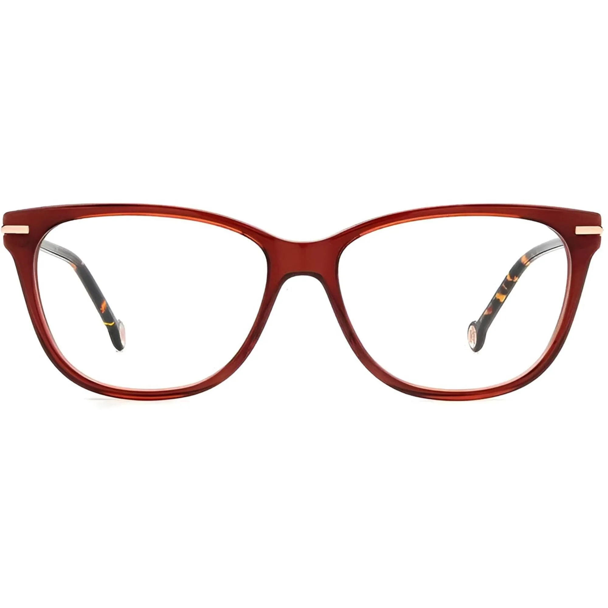 Carolina Herrera Women's Eyeglasses - Burgundy Havana Plastic Frame | HER 0096 0YDC