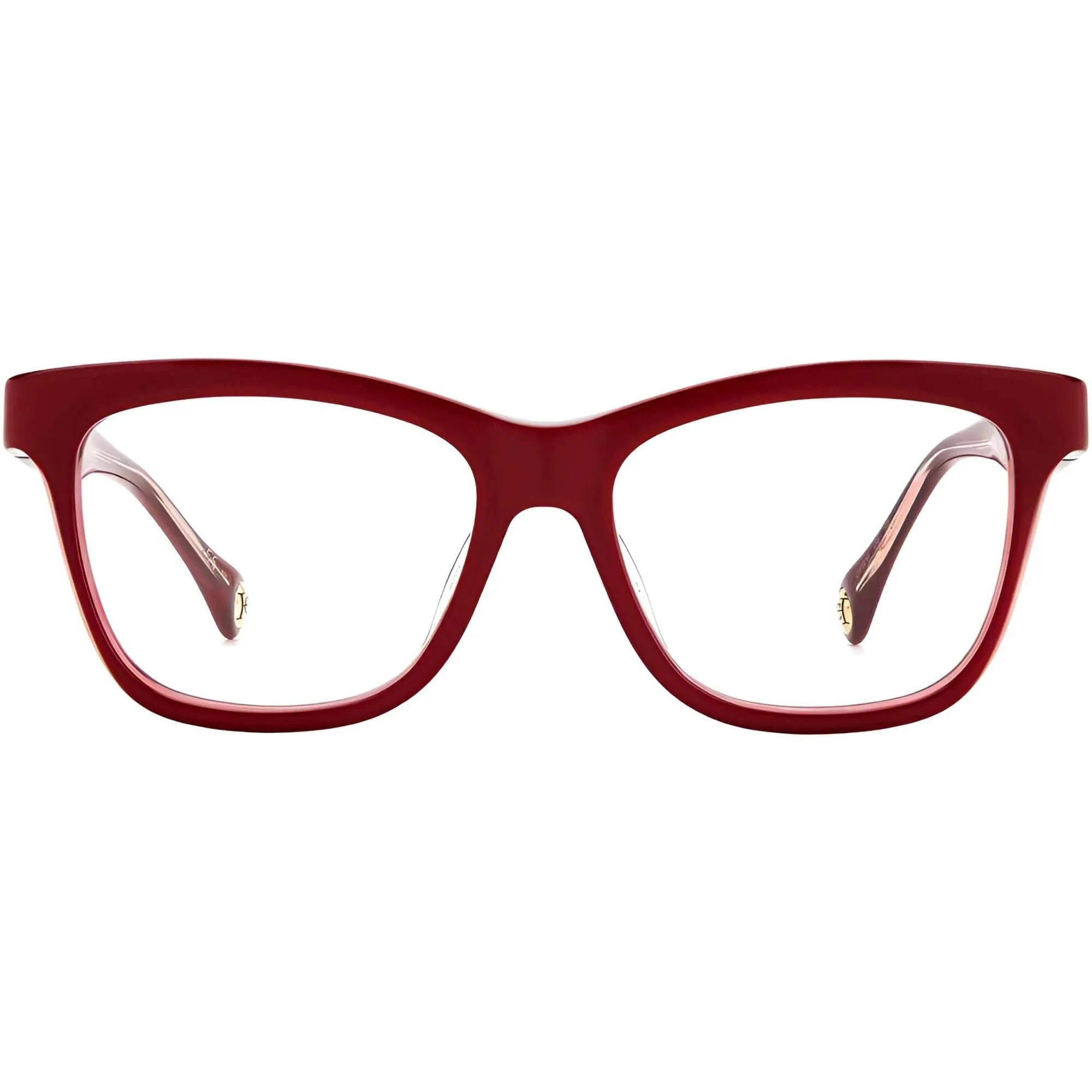 Carolina Herrera Women's Eyeglasses - Burgundy Plastic Frame Demo Lens | CH 0016 0LHF