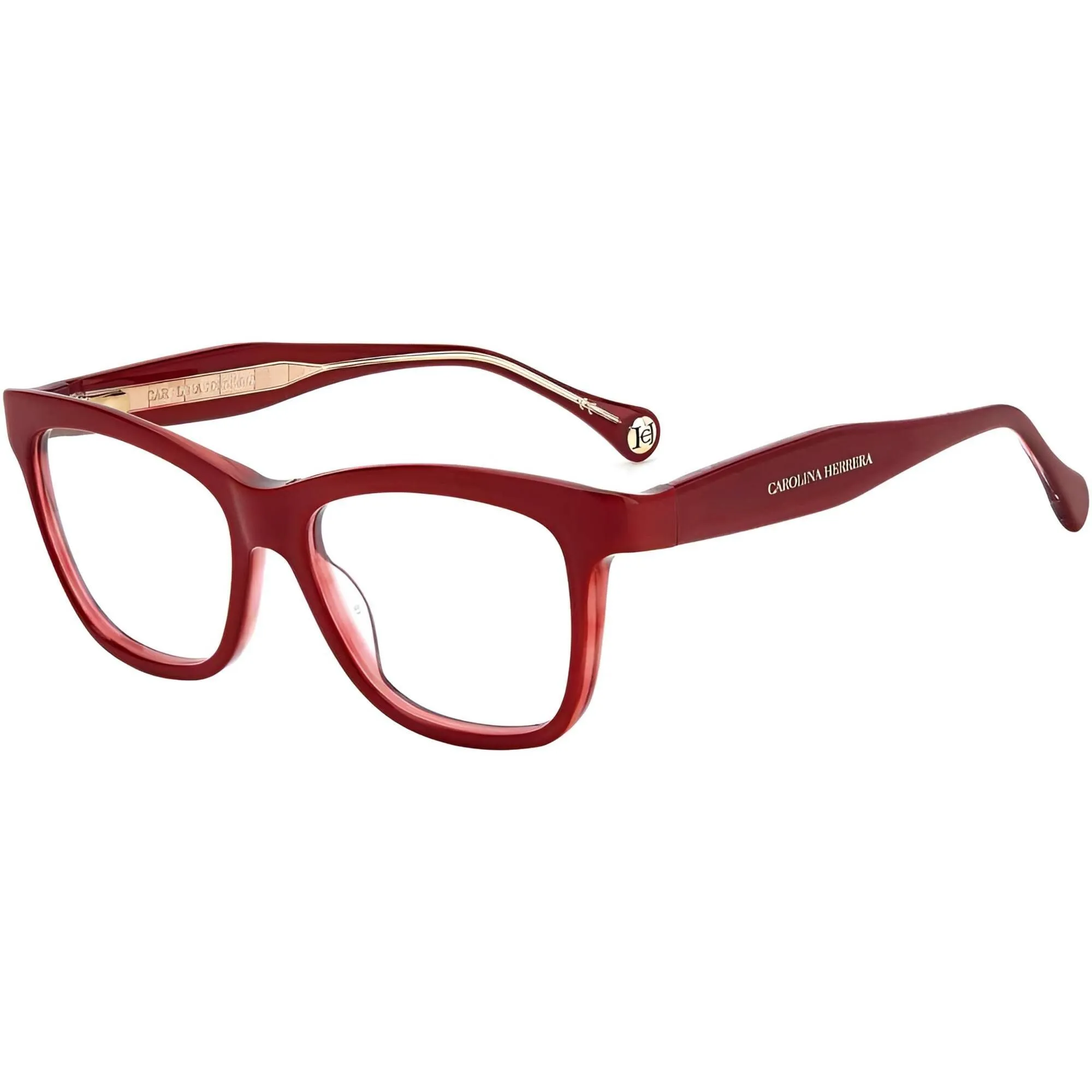 Carolina Herrera Women's Eyeglasses - Burgundy Plastic Frame Demo Lens | CH 0016 0LHF