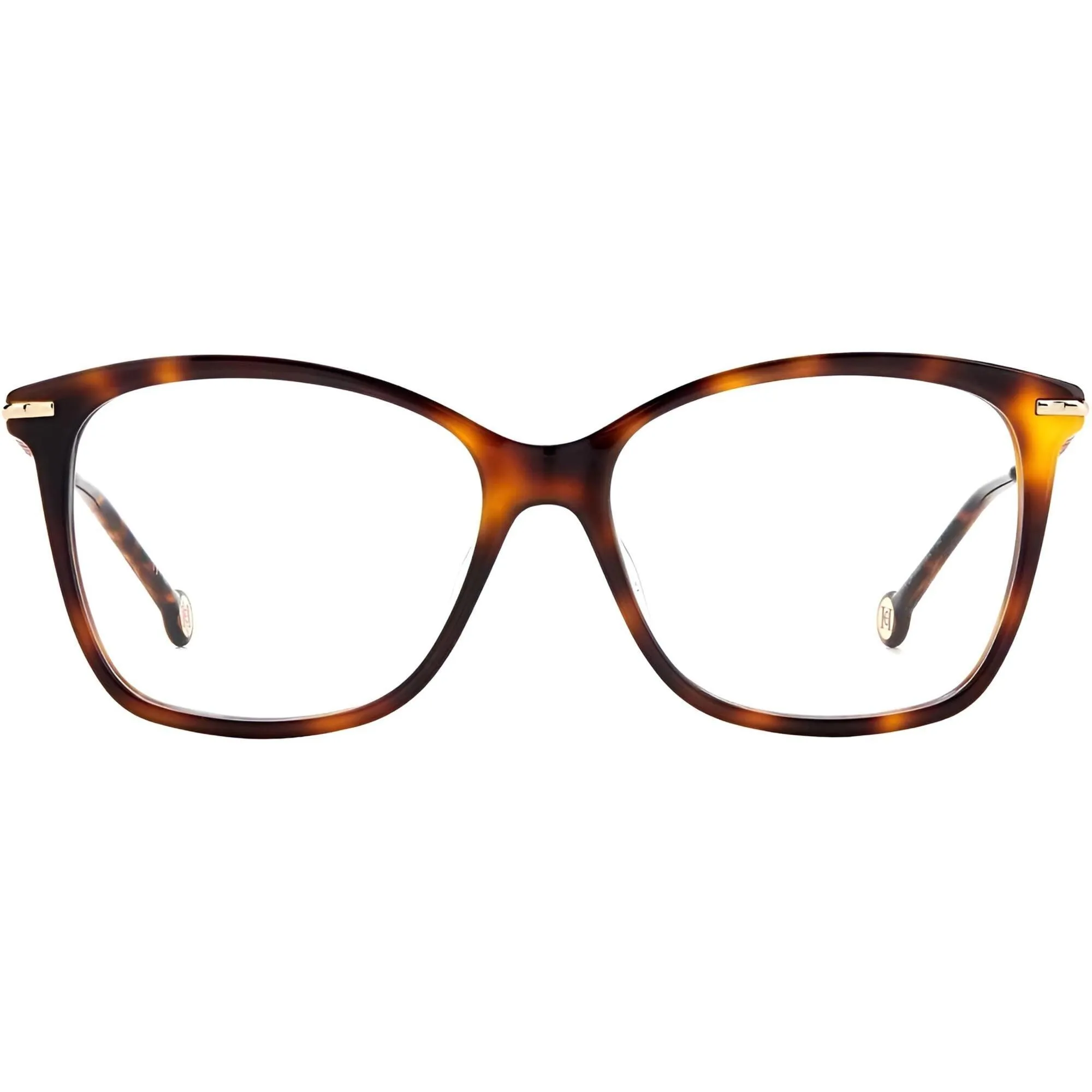 Carolina Herrera Women's Eyeglasses - Havana Plastic/Metal Cat Eye | CH 0042 005L
