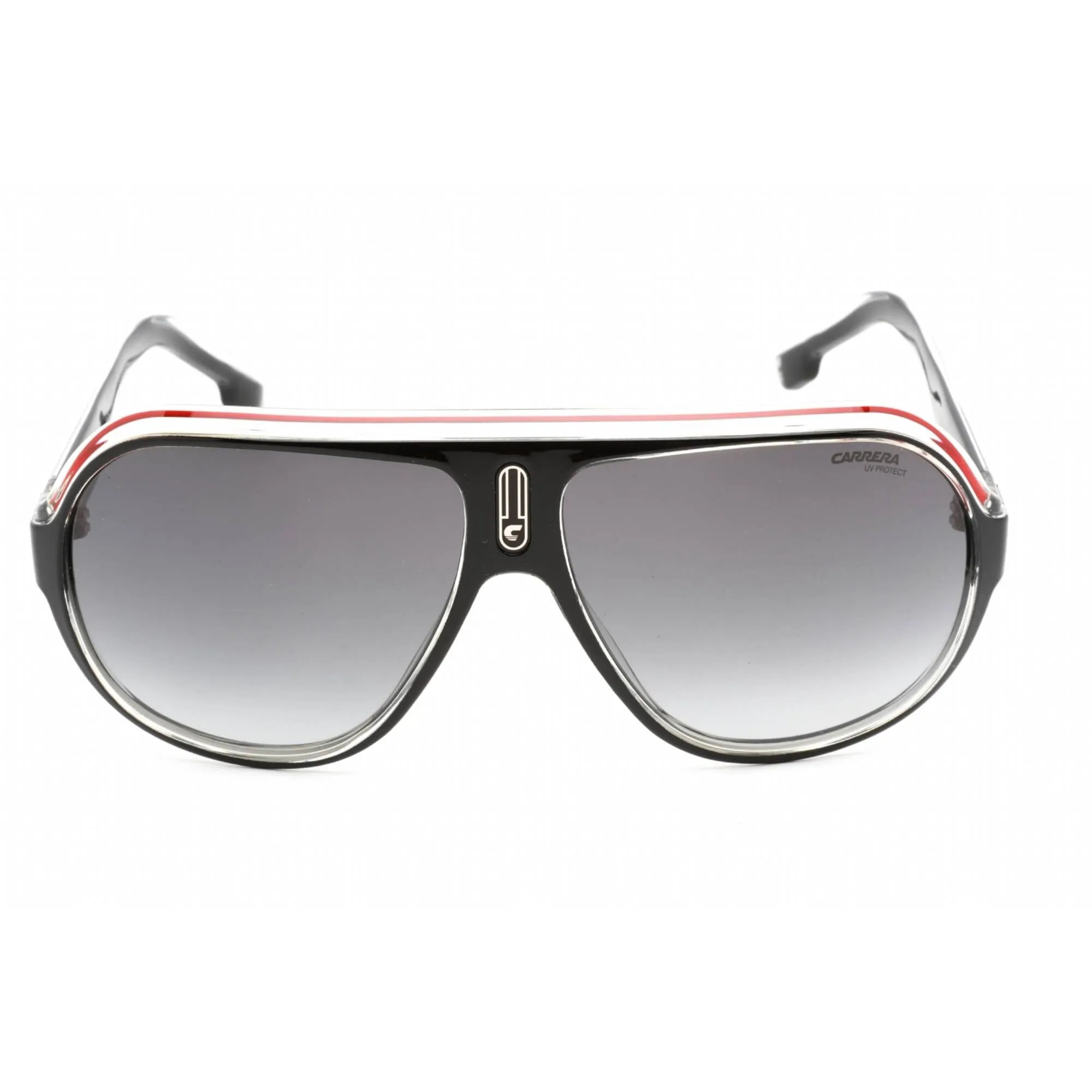 Carrera Men's Sunglasses - Black White Red Plastic Frame | SPEEDWAY/N 0T4O 9O