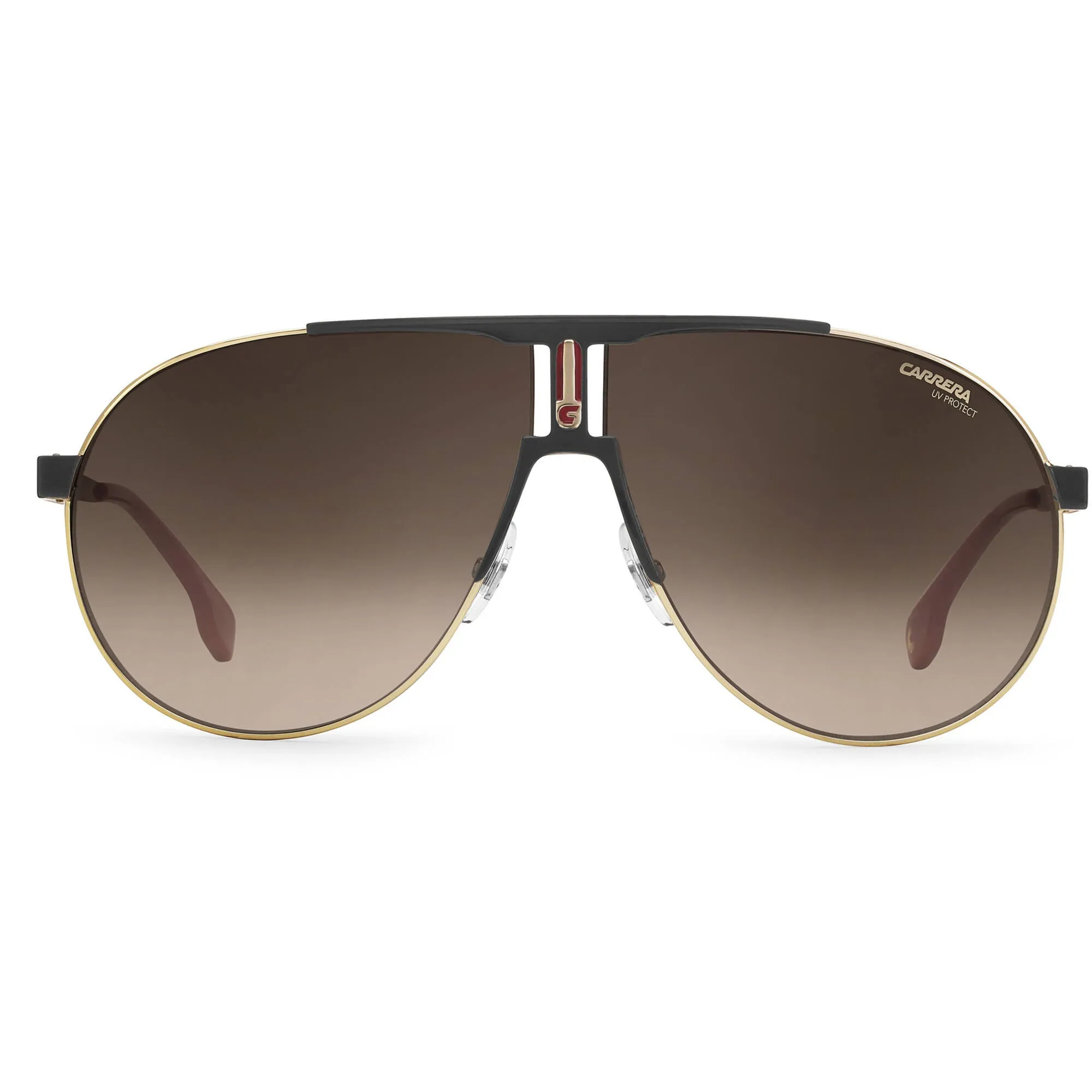 Carrera Unisex Sunglasses - Black Gold Metal Full Rim Navigator Frame | 1005/S 02M2/HA
