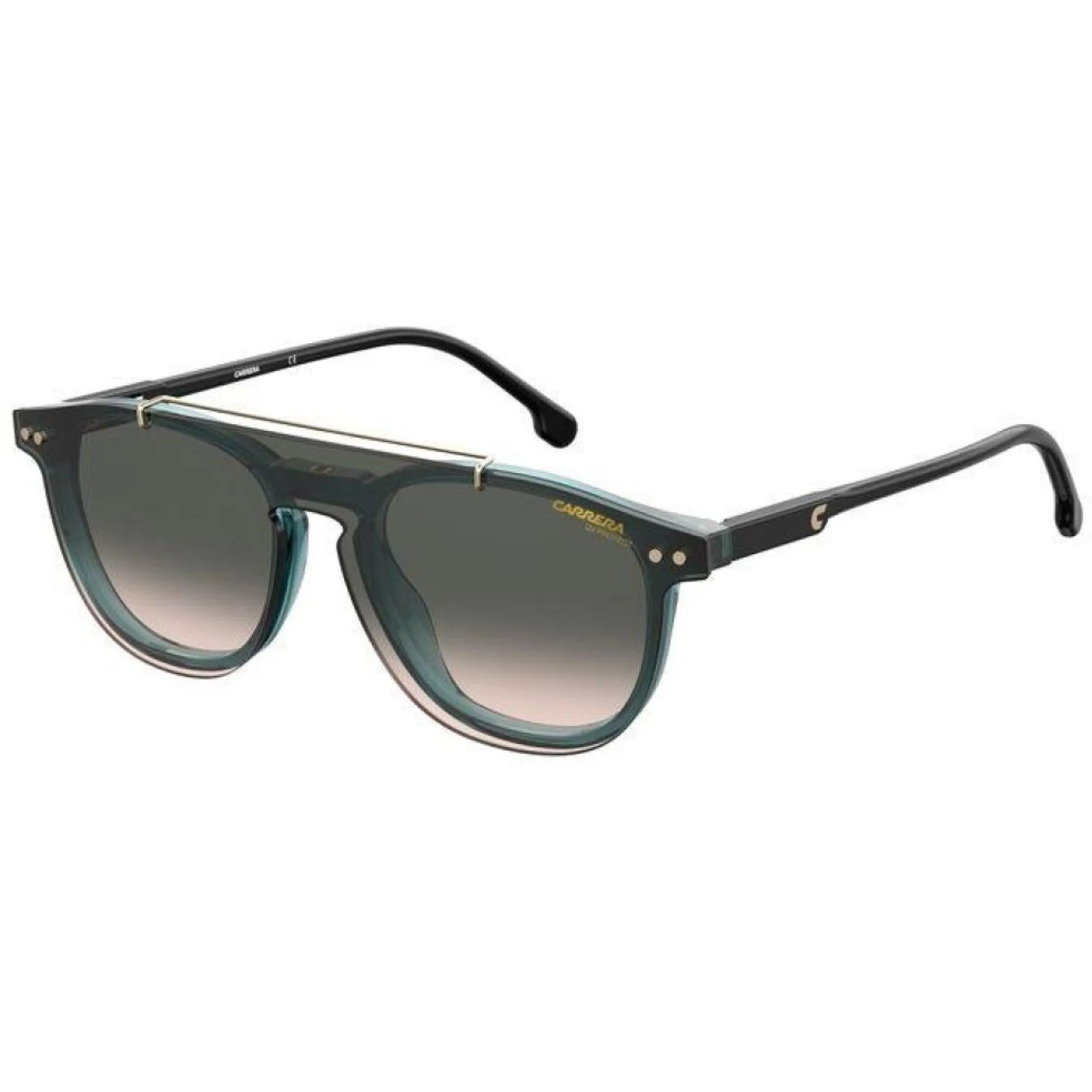 Carrera Unisex Sunglasses - Black Green Plastic Pilot Frame | CARRERA 2024T/C 0MR8/FF
