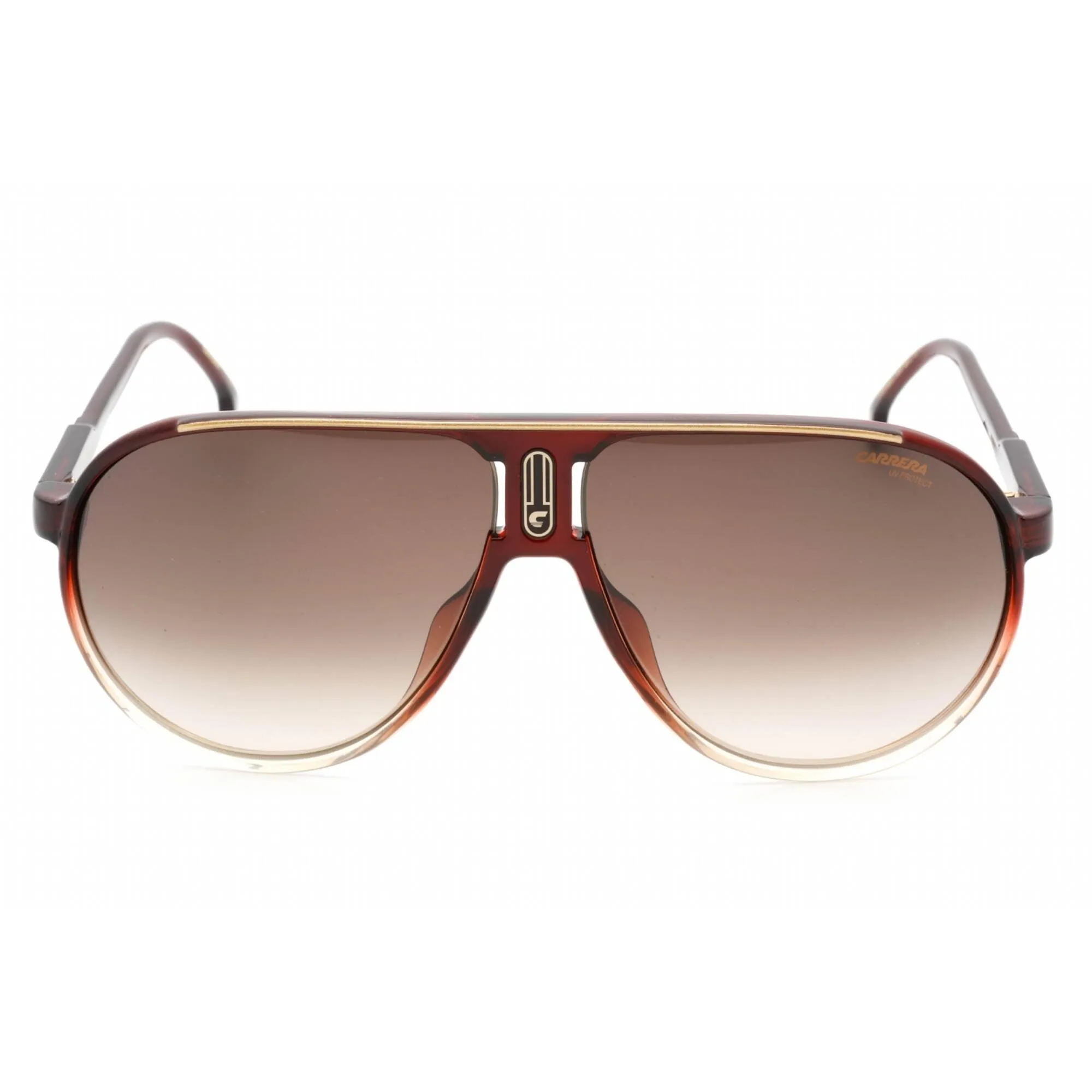 Carrera Unisex Sunglasses - Full Rim Burgundy Plastic Aviator | CHAMPION65/N 07W5 HA