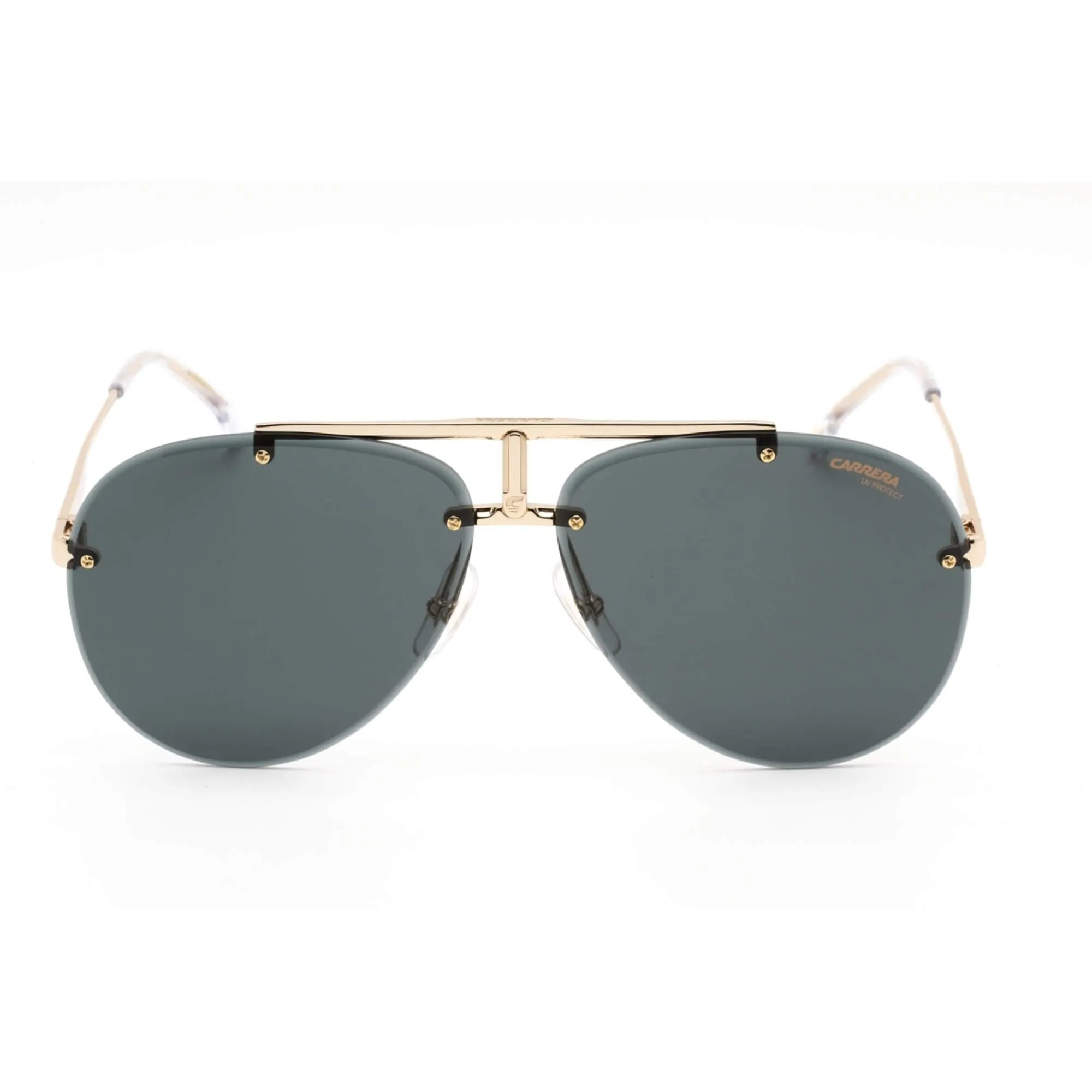 Carrera Unisex Sunglasses - Gold Metal Full Rim Pilot Frame Green Lens | 1032/S 0J5G