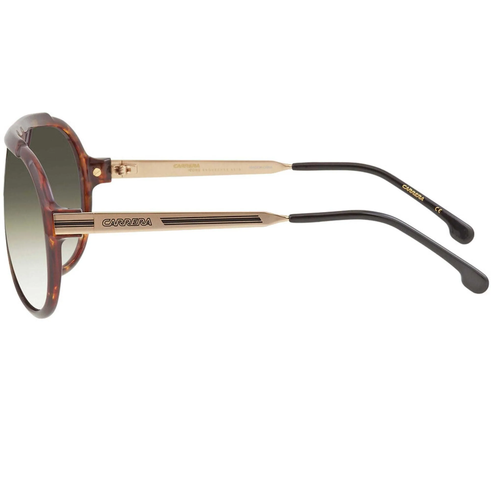 Carrera Unisex Sunglasses - Havana Frame Green Gradient Lenses | ENDURANCE65/N 0086