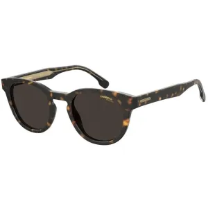 Carrera Unisex Sunglasses - Havana Full-Rim Plastic Frame Brown Lenses | 252/S 0086