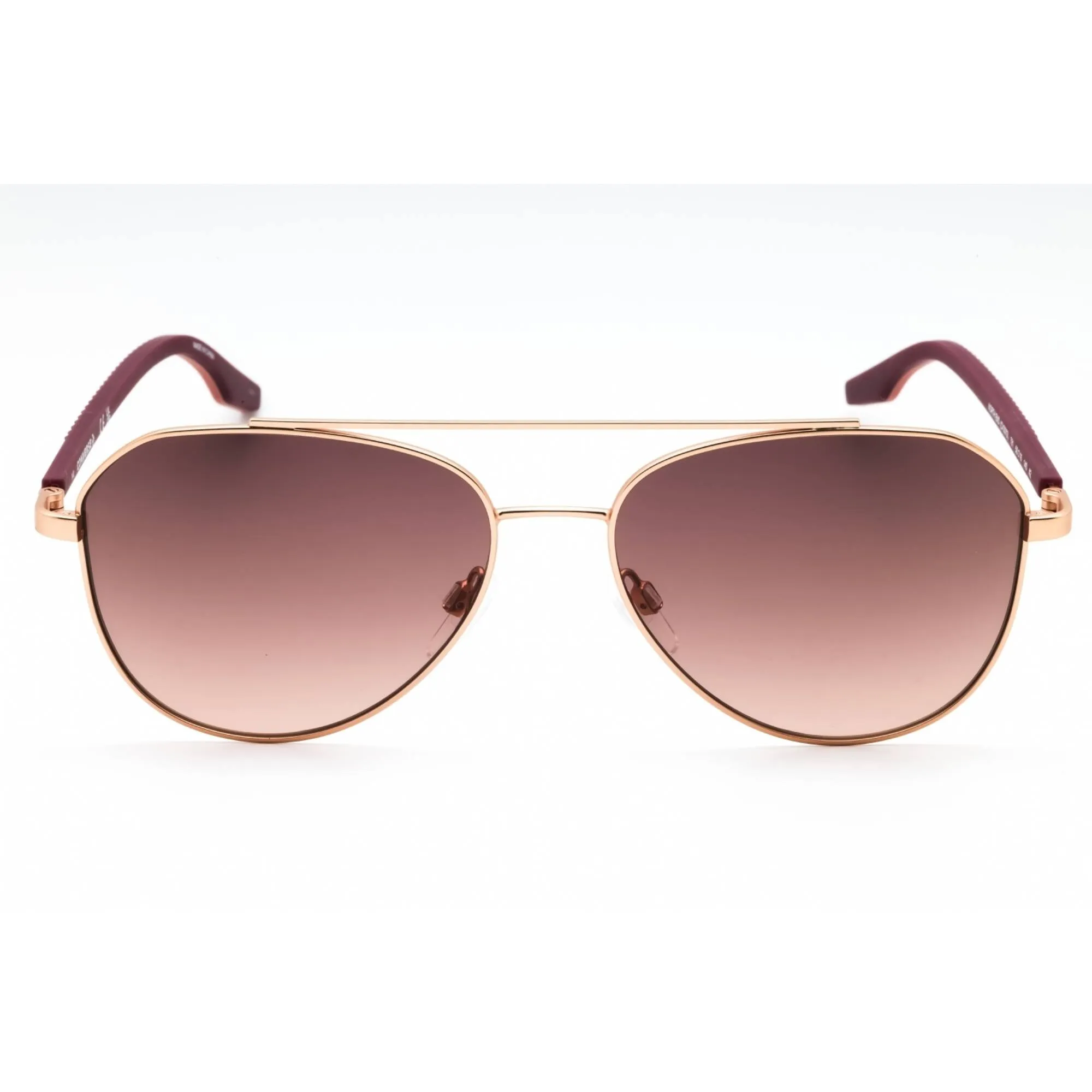 Converse Unisex Sunglasses - Satin Rose Gold Metal Full Rim Aviator Frame | CV307S 781