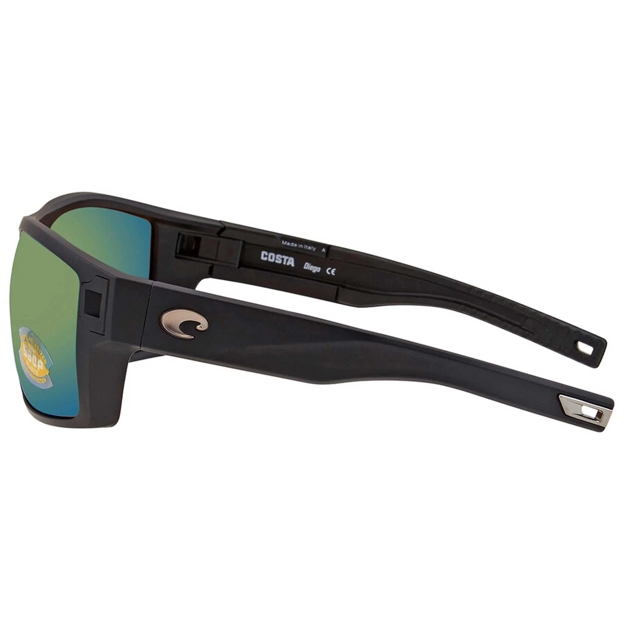 Costa Del Mar Men's Sunglasses - Diego Full Rim Matte Black Bio Resin | 0DGO11 OGMP