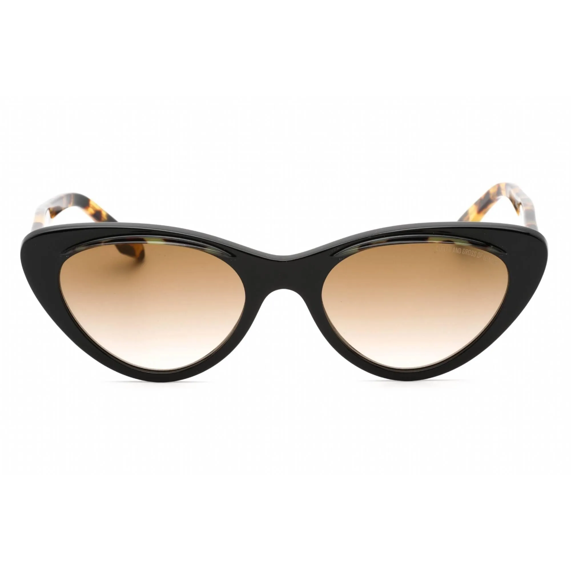 Cutler and Gross Women's Sunglasses - Black/Yellow Cat Eye Shape Frame | CG1321S 004
