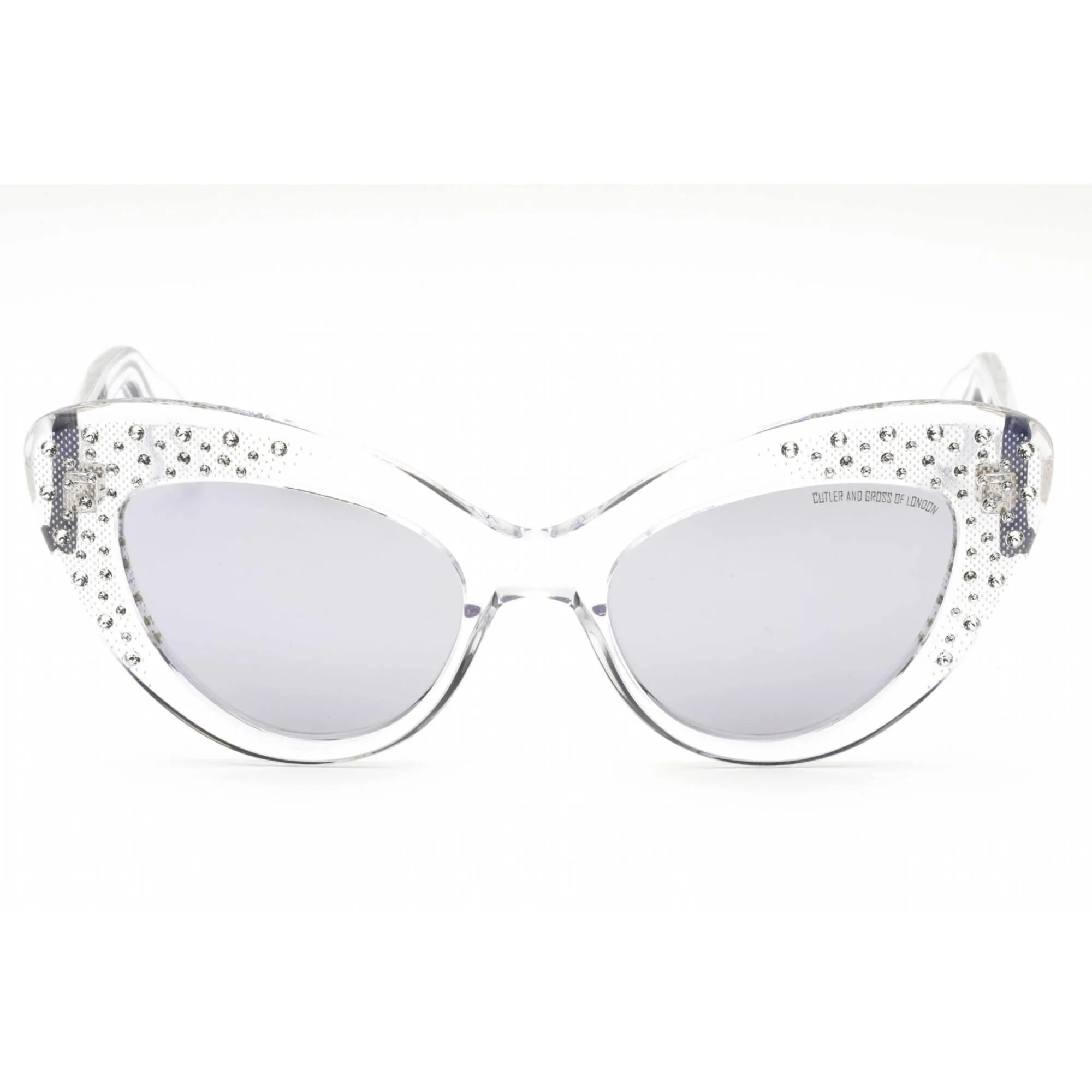 Cutler and Gross Women's Sunglasses - Full Rim Crystal Acetate Cat Eye | CG1287S 002