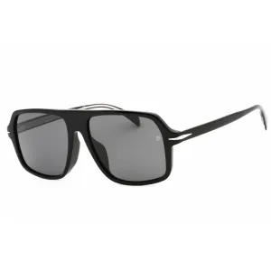 David Beckham Men's Sunglasses - Black Plastic Aviator Full Rim | DB 7059/F/S 807