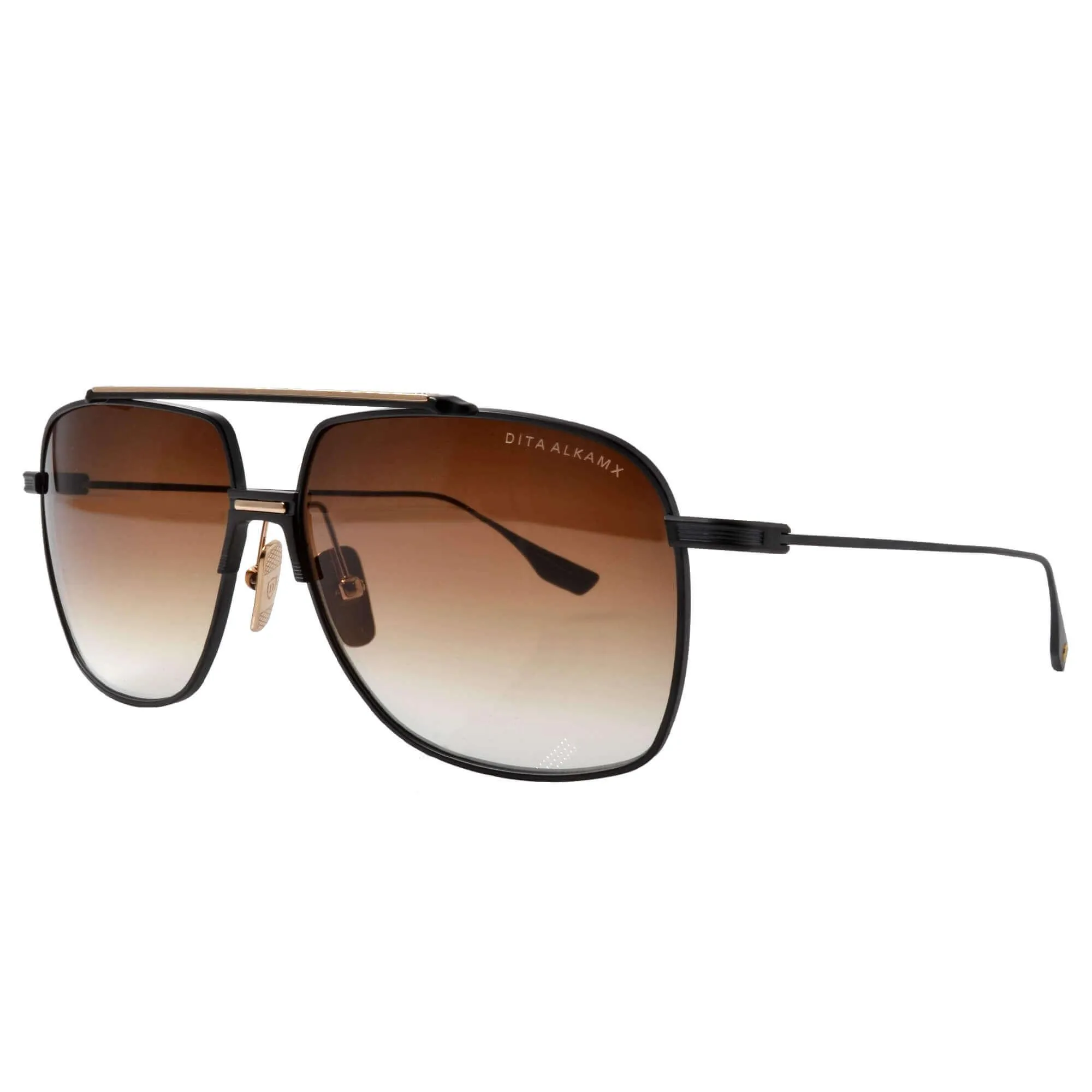 Dita Unisex Sunglasses - Dark Brown Gradient Lens Full Rim Frame | Alkamx DTS100-A-03