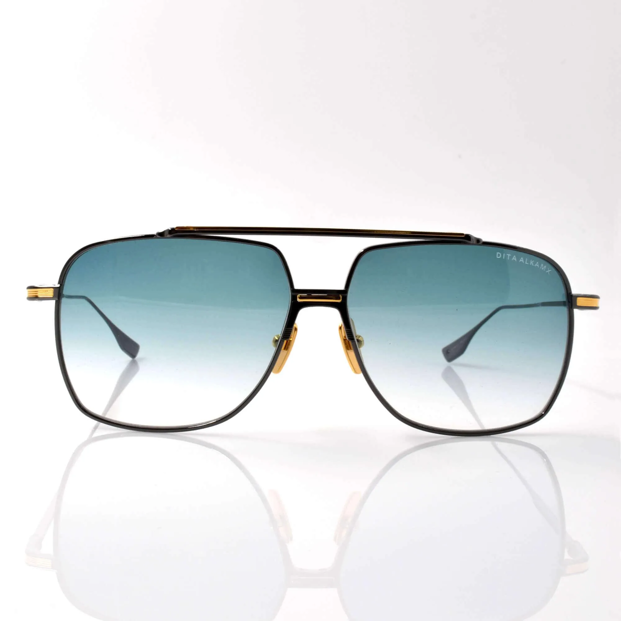 Dita Unisex Sunglasses - Dark Turquoise Gradient Lens Frame | Alkamx DTS100-A-02