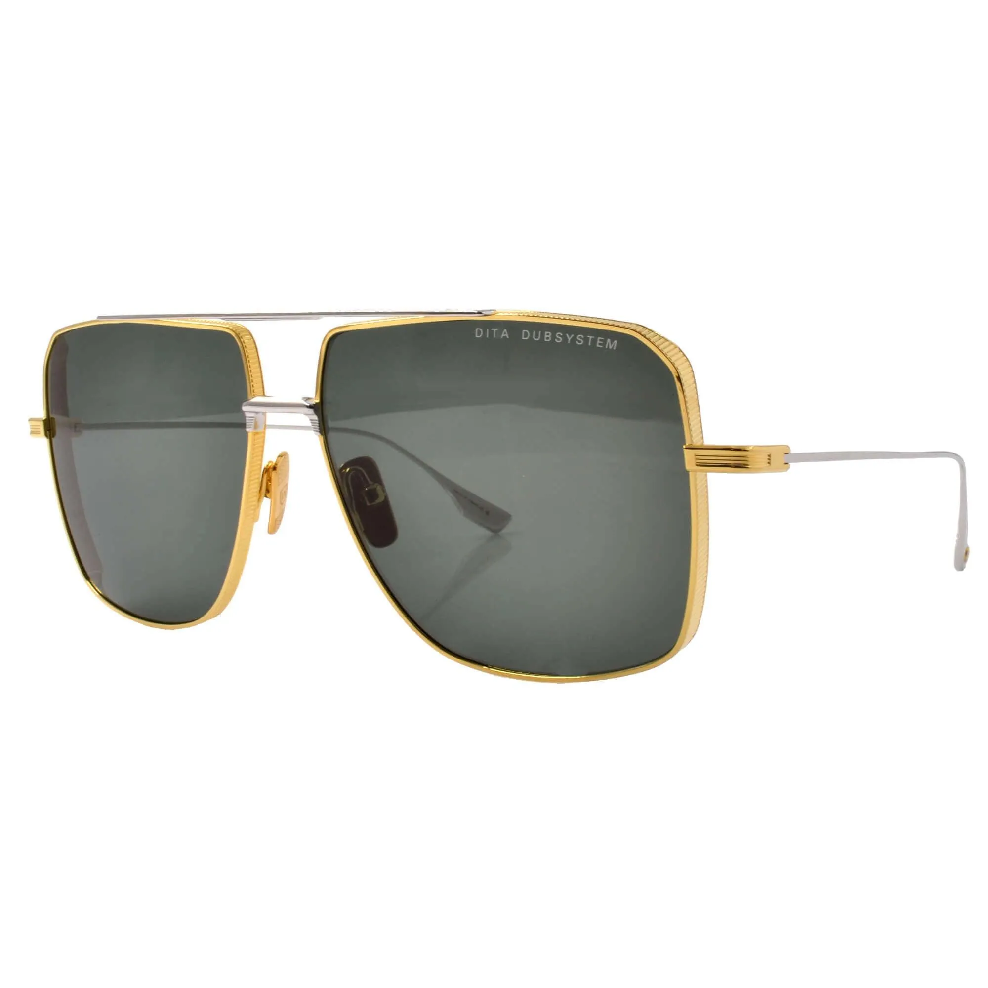 Dita Unisex Sunglasses - G-15 Lens Yellow Gold/Silver Frame | Dubsystem DTS157-A-01
