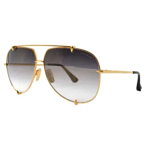 Dita Unisex Sunglasses - Grey Gradient with Gold Flash Lens | Talon 23007-D-18K-62-Z