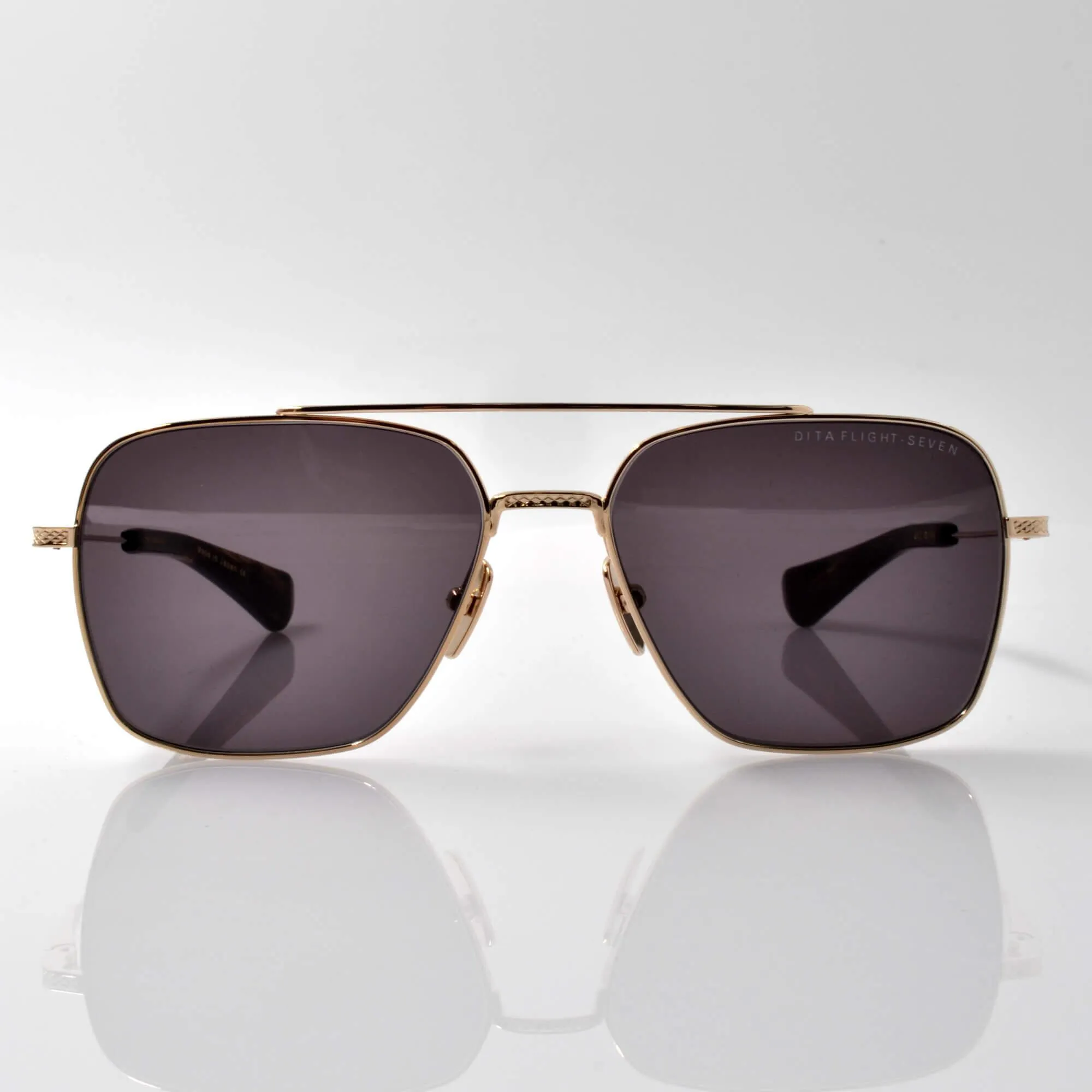 Dita Unisex Sunglasses - Grey Lens White Gold Frame | Flight-Seven DTS111-57-02-Z