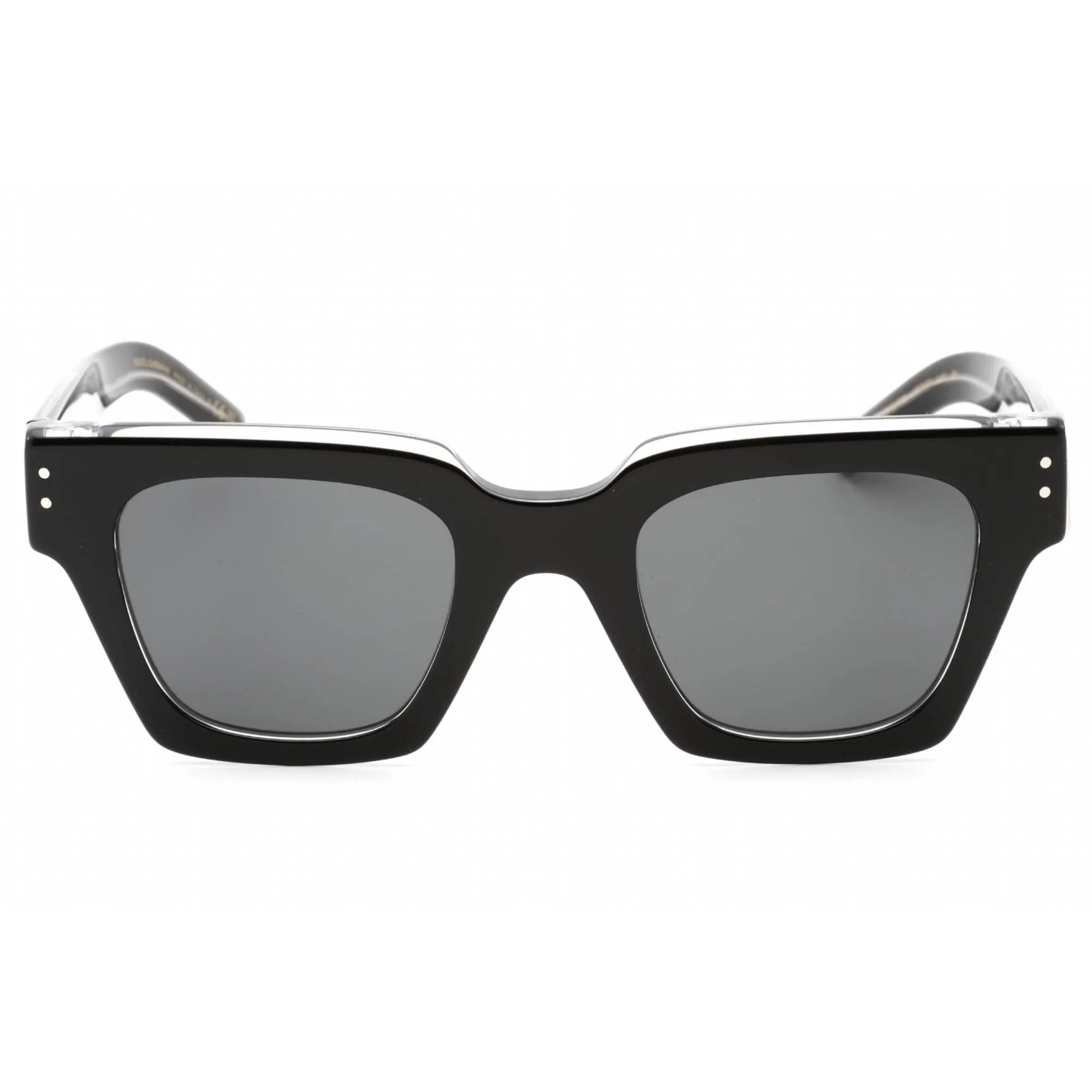 Dolce & Gabbana Men's Sunglasses - Black Crystal Frame Grey Lens | 0DG4413 675/R5