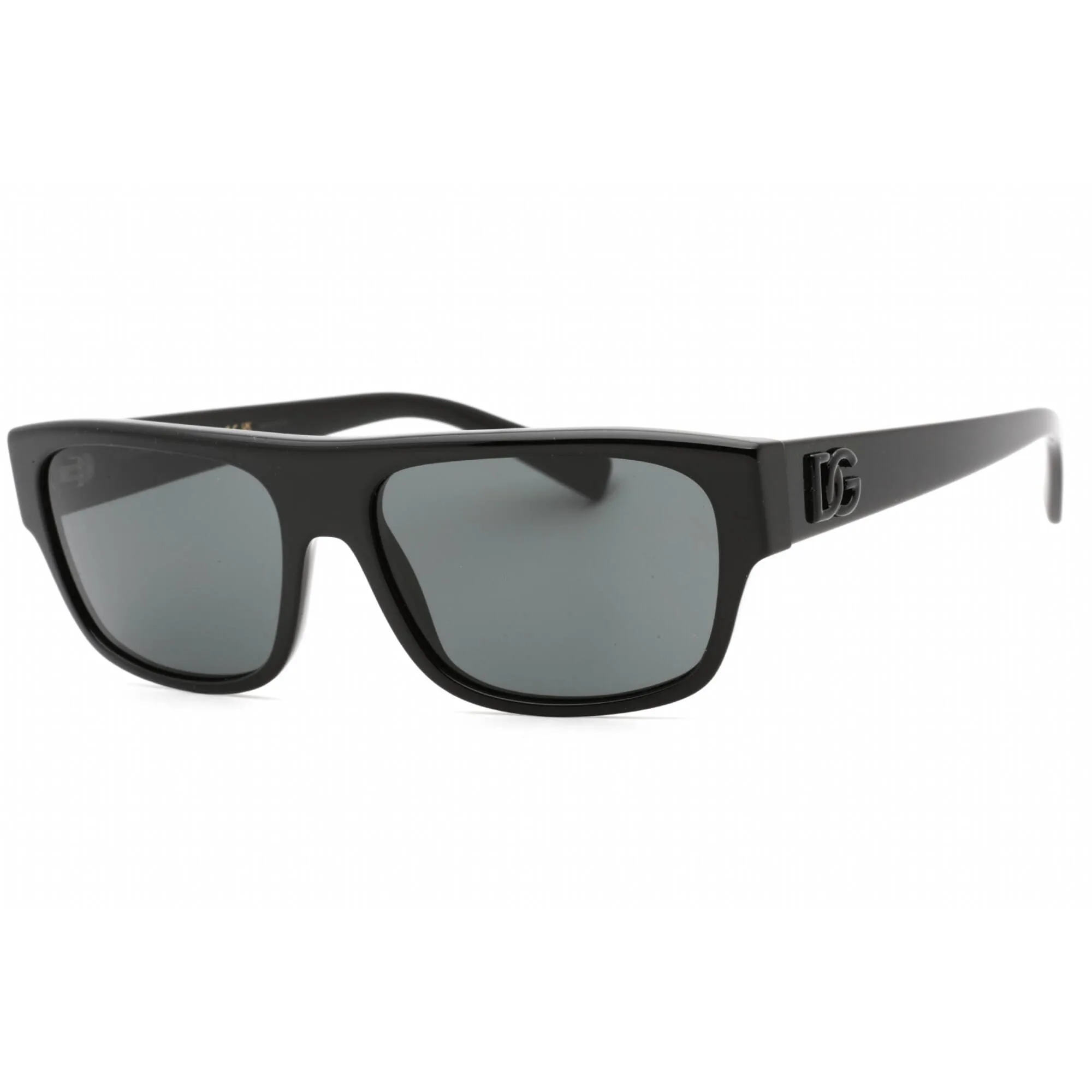 Dolce & Gabbana Men's Sunglasses - Black Plastic Rectangular Frame | 0Dg4455 501/87