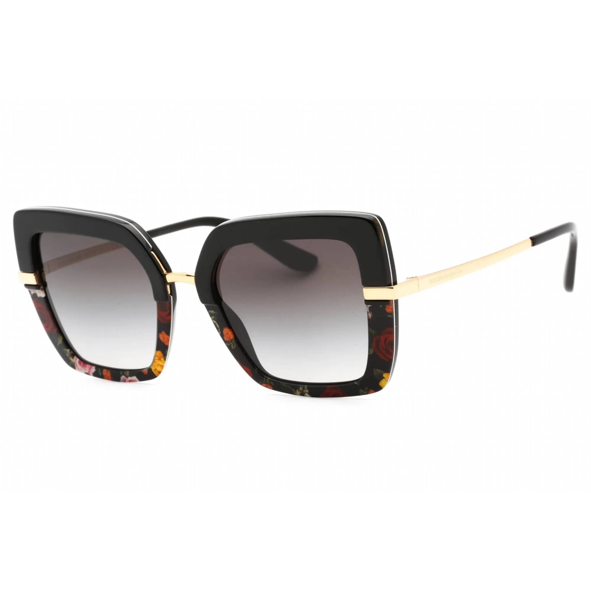 Dolce & Gabbana Women's Sunglasses - Pattern Black Square Full Rim | 0DG4373 34008G