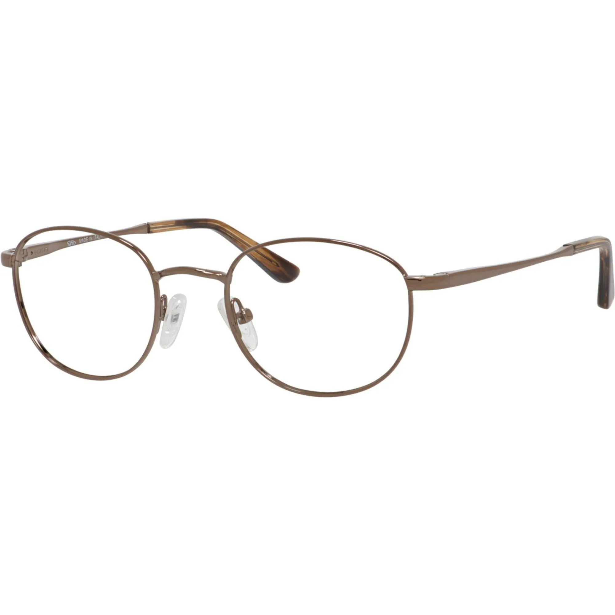 Elasta Men's Eyeglasses - Brown Full Rim Rectangular Demo Lens Frame | E 7209 0JYS