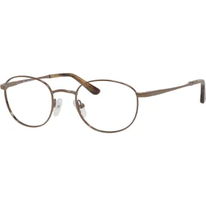 Elasta Men's Eyeglasses - Brown Full Rim Rectangular Demo Lens Frame | E 7209 0JYS
