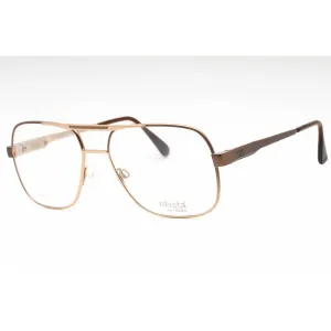 Elasta Men's Eyeglasses - Shadow Brown Metal Aviator Full Rim Frame | 3022/P 0291 00