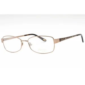 Emozioni Women's Eyeglasses - Brown Gold Metal Rectangular Frame | EM 4413 0FG4 00