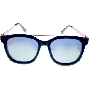 Fila Unisex Sunglasses - Matt Black Pilot Frame Silver Flash Lens | FILA SF9335 U28A