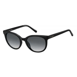 Fossil Unisex Sunglasses - Black Cat Eye Frame Grey Shaded Lens | FOSSIL FOS 3094/S S