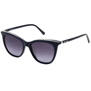 Fossil Unisex Sunglasses - Blue Cat Eye Frame Grey Shaded Lens | FOSSIL FOS 2103/G/S S