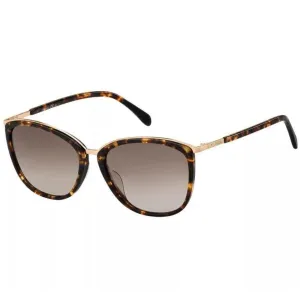 Fossil Unisex Sunglasses - Havana Plastic Cat Eye Frame | FOSSIL FOS 2091/G/S S