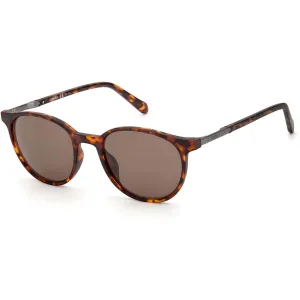 Fossil Unisex Sunglasses - Matte Havana Plastic Cat Eye Frame | FOSSIL FOS 3124/S S
