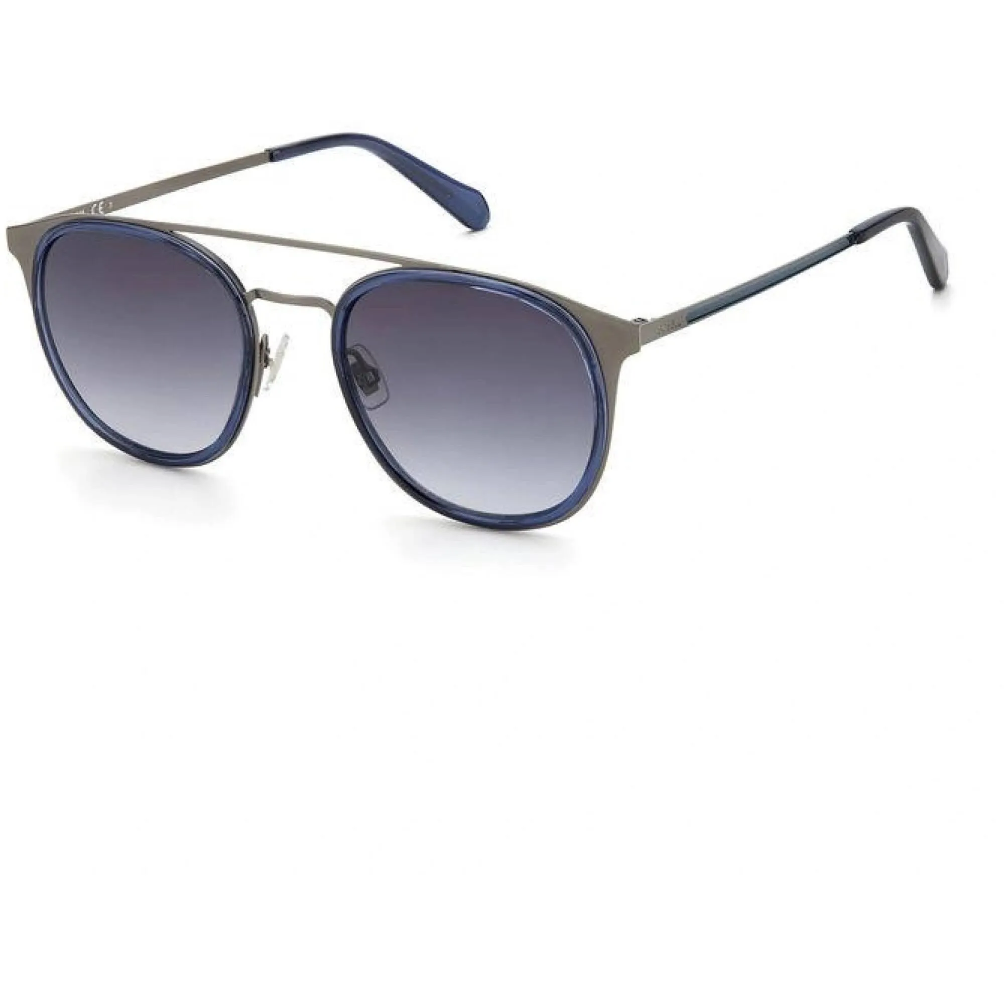 Fossil Unisex Sunglasses - Matte Ruthenium Metal Pilot Frame | FOSSIL FOS 2110/G/S S