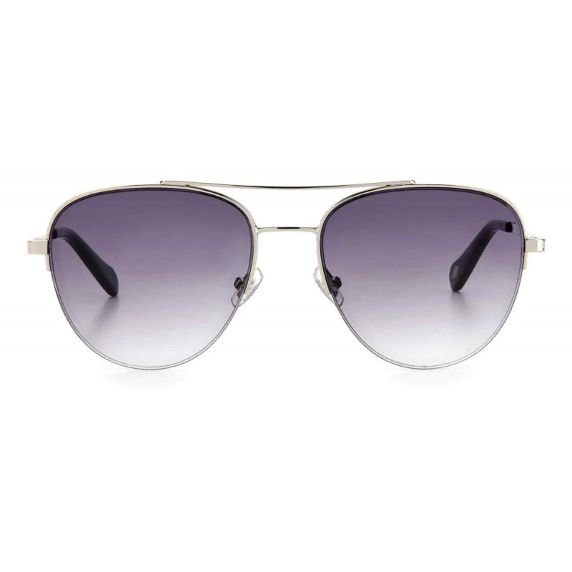Fossil Unisex Sunglasses - Palladium Frame Grey Shaded Lens | FOSSIL FOS 2106/G/S S