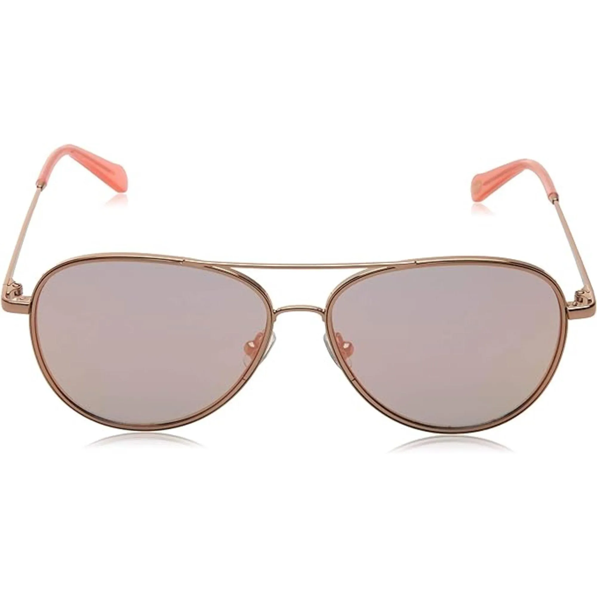 Fossil Unisex Sunglasses - Red Gold Metal Full Rim Pilot Frame | FOSSIL FOS 2096/G/S S