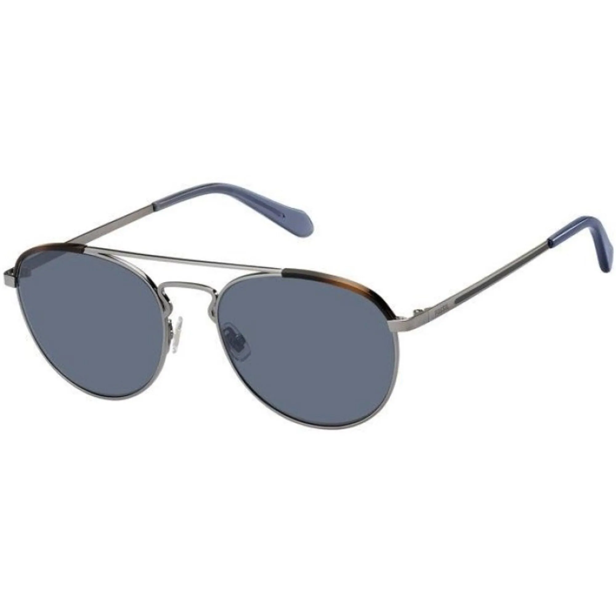 Fossil Unisex Sunglasses - Ruthenium Brown Metal Pilot Frame | FOSSIL FOS 2105/G/S S