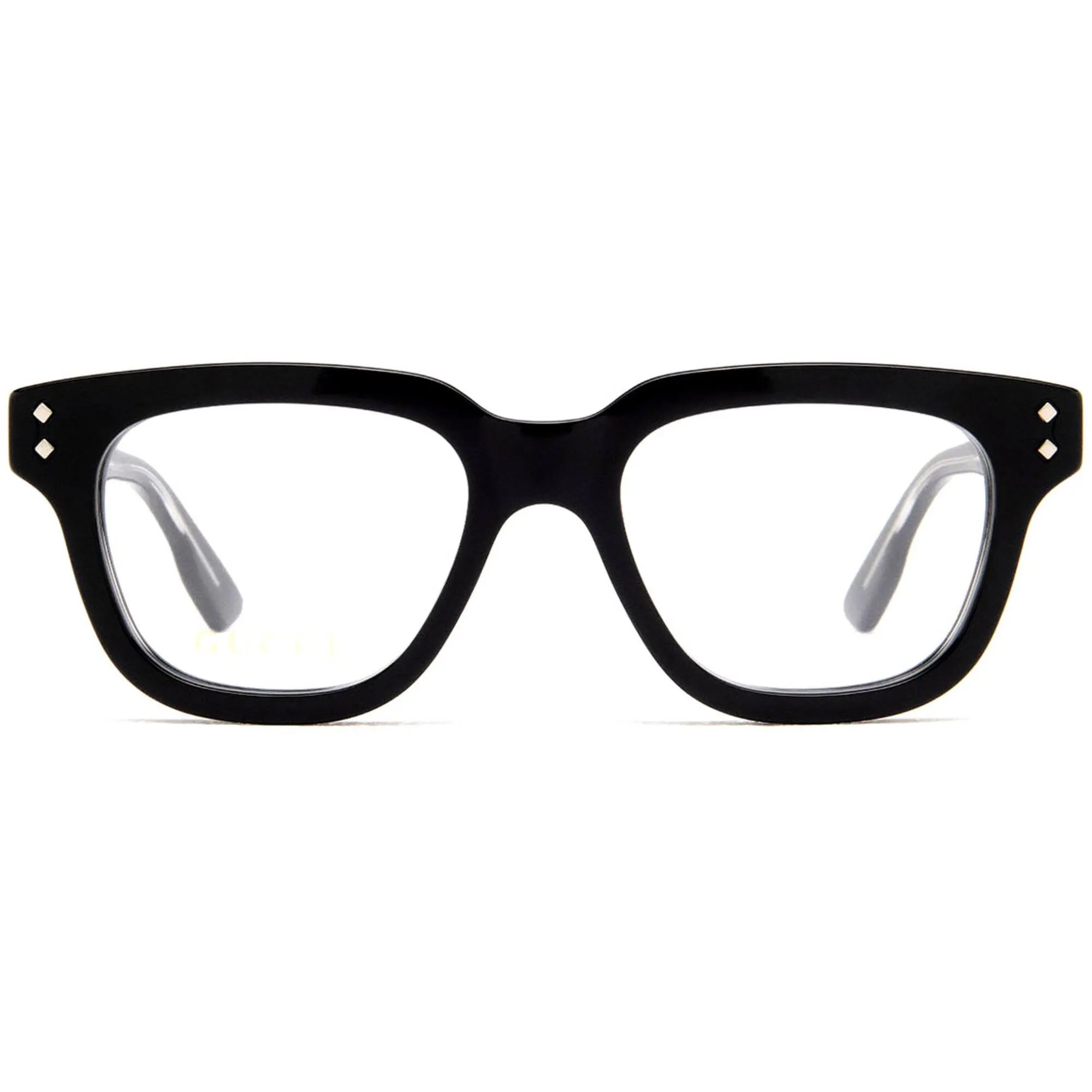 Gucci Men's Eyeglasses - Black Acetate Square Full Rim Frame Demo Lens | GG1219O 001