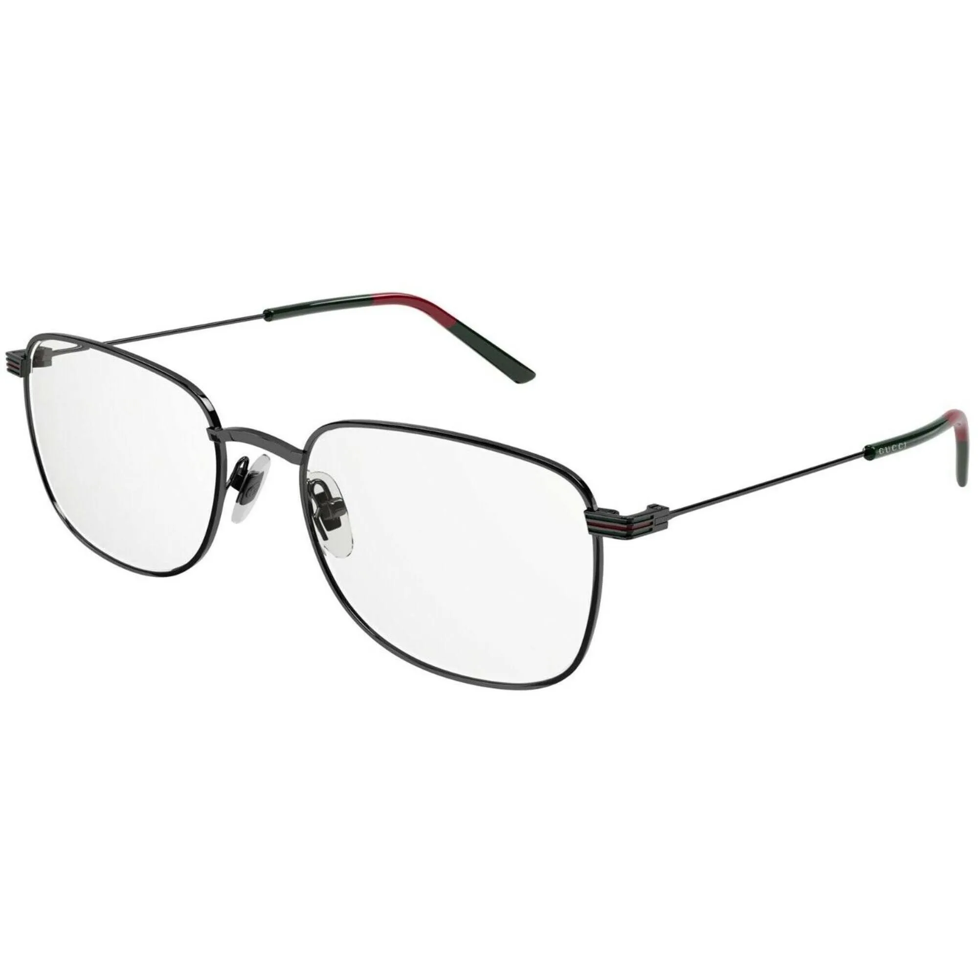 Gucci Men's Eyeglasses - Ruthenium Metal Rectangular Frame Demo Lens | GG1052O 005