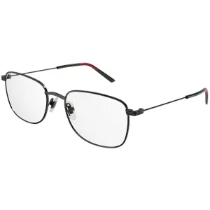 Gucci Men's Eyeglasses - Ruthenium Metal Rectangular Frame Demo Lens | GG1052O 005