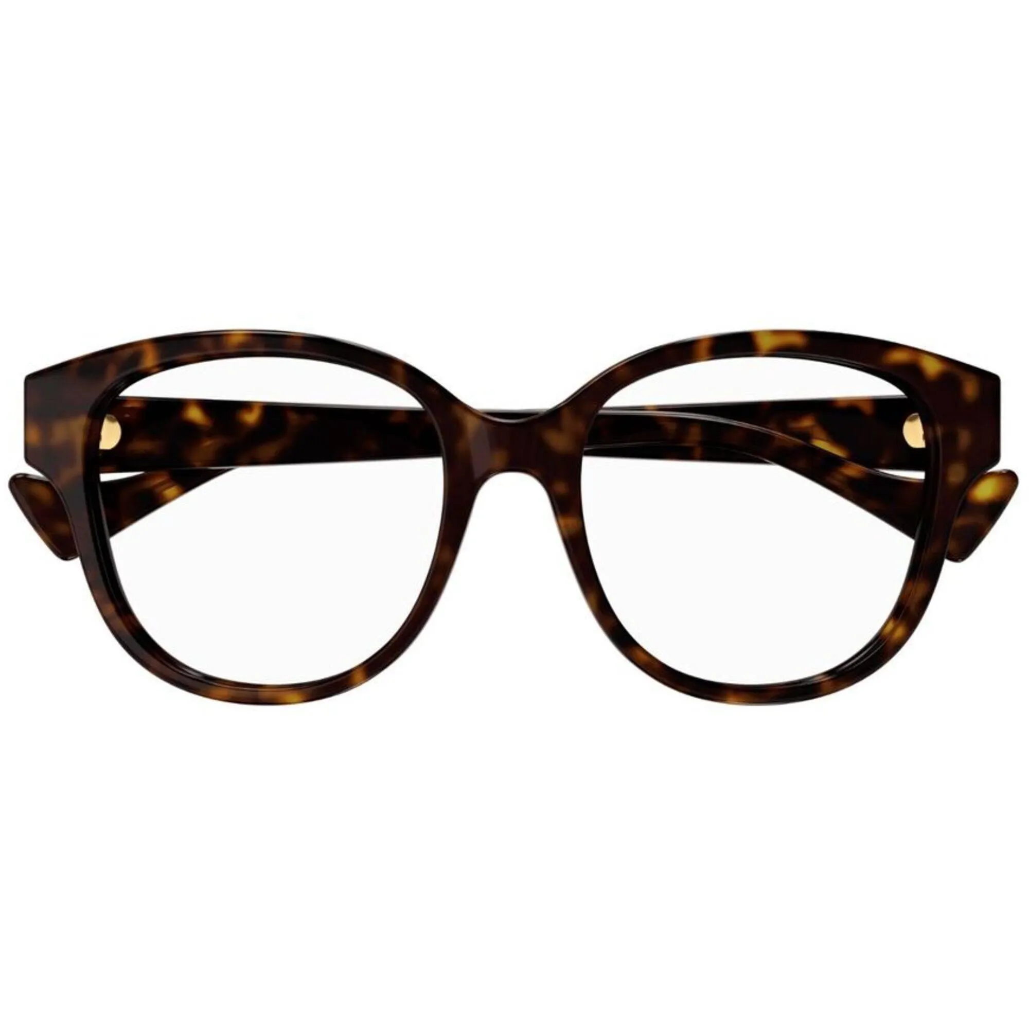 Gucci Women's Eyeglasses - Havana Acetate Cat Eye Shape Frame Demo Lens | GG1260OA 002