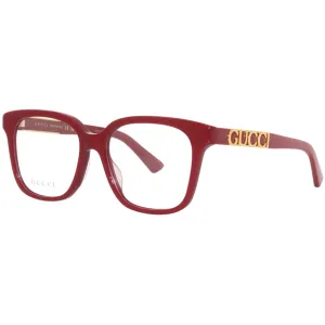 Gucci Women's Eyeglasses - Red Acetate Cat Eye Shape Frame Demo Lens | GG1192O 006