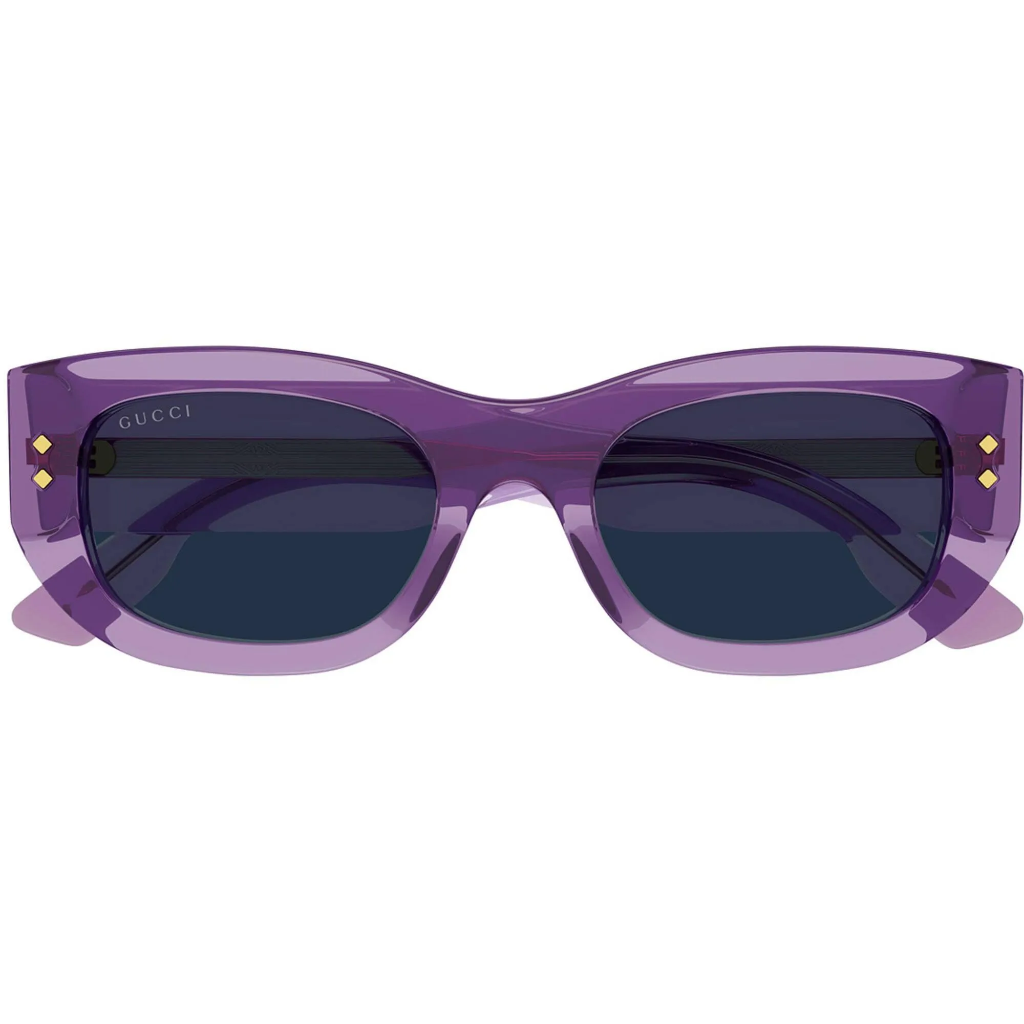 Gucci Women's Sunglasses - Violet Acetate Rectangular Frame Blue Lens | GG1215S 003